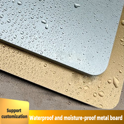 Kualitas Metal Wood Veneer Solid Waterproof Flame Retardant Dekoratif Panel Dinding PVC Pabrik