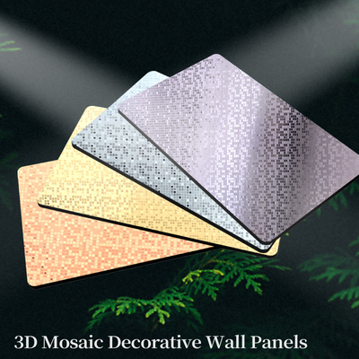 Kualitas Panel Dinding Mosaik PET Panel Dinding Serat Arang Bambu Papan Veneer Kayu Pabrik