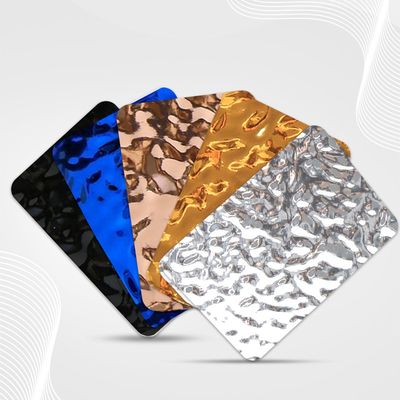 Kualitas Pabrik Pasokan Papan Arang Gelombang Air 3d Mewah Pelat Kristal Karbon Panel Dinding Pabrik