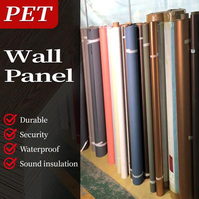 Kualitas PET ramah lingkungan Bambu Batubara PVC Marmer Wall Panel Sheet Pabrik