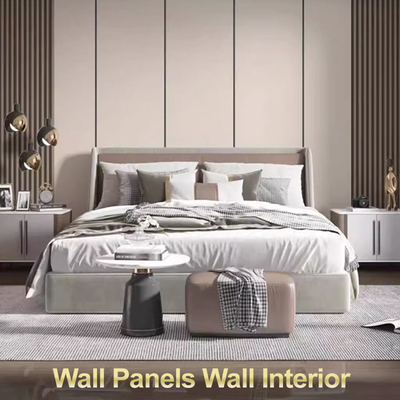 Kualitas Papan Dinding PVC Arang Bambu Tahan Api 8mm Panel Dinding Kristal Karbon Pabrik
