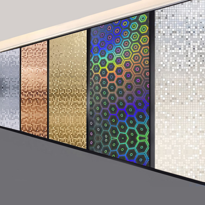 Kualitas Panel Dinding Interior Dekorasi Veneer Kayu Arang Bambu Seri Laser & Mosaik Papan PVC Pabrik