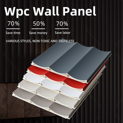 Kualitas Panel Kayu WPC Antibakteri Panel Dinding Pelapis Komposit Kayu Plastik Pabrik