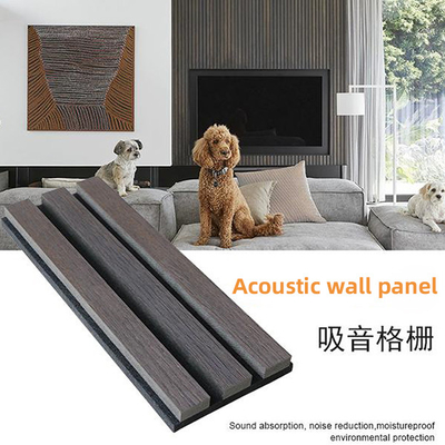 Kualitas Panel Dinding Interior Akustik Kayu MDF 2400*600*22mm Pabrik