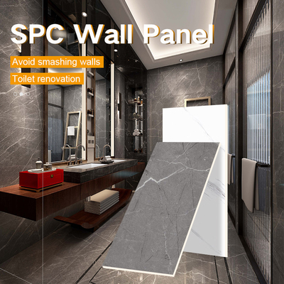 Kualitas Panel Dinding SPC Kamar Mandi Tahan Lembab Marmer Panel Kristal Batu Modern Pabrik