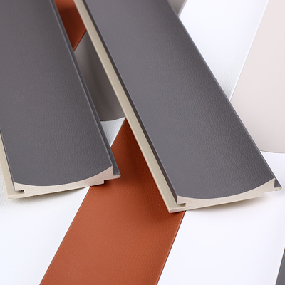 Kualitas Dekorasi Interior Ramah Lingkungan Papan Cetakan PVC Panel WPC Grating Pabrik