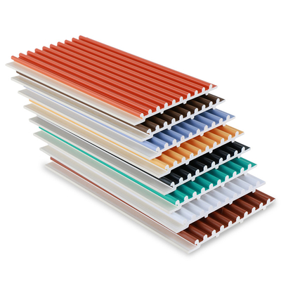 Kualitas Panel Dinding Kecil Bulat Tahan Api PVC Co-Extruded yang Disesuaikan Pabrik Pabrik