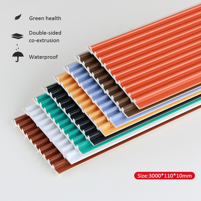Kualitas Panel Dinding Kecil Bulat Tahan Api PVC Co-Extruded yang Disesuaikan Pabrik Pabrik