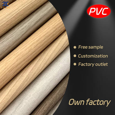 Kualitas Waterproof Dan Soundproof Kayu Grain Kayu Veneer PVC Panel Dinding Pabrik