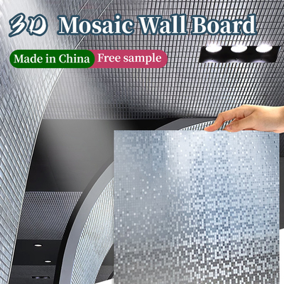 Kualitas Produk Baru Dekorasi Interior Panel dinding logam Mosaik Bambu Batubara Panel veneer kayu Pabrik