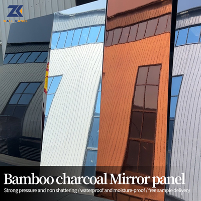 Kualitas Mirror Finish Bambu Papan Serat Batubara Wallboard tahan goresan Pabrik