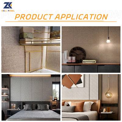 Kualitas Produk panas Dekorasi interior Waterproof Bambu Batubara Kain Panel dinding Pabrik