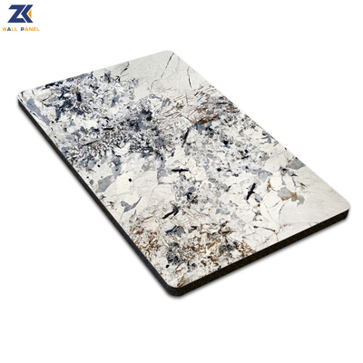 Kualitas Panel Dinding PVC Marmer Serat Arang Bambu Anti Statis Insulasi Panas Pabrik