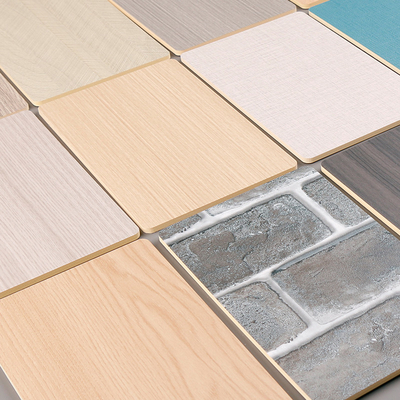 Kualitas Panel Dinding Veneer Kayu PVC Serat Bambu Arang Tahan Air Mewah Ringan Modern Pabrik