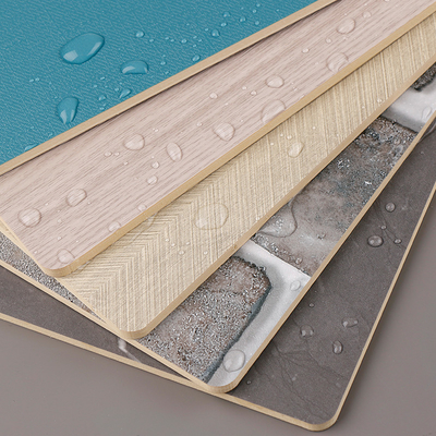 Kualitas Panel Dinding Veneer Kayu PVC Serat Bambu Arang Tahan Air Mewah Ringan Modern Pabrik