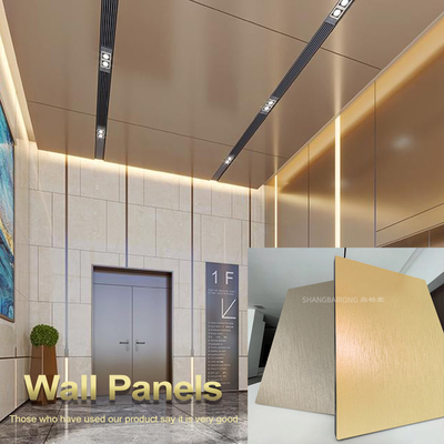 Kualitas High Density Minimalis Style Bambu Serat Kayu Veneer PET Panel dinding Marmer Pabrik