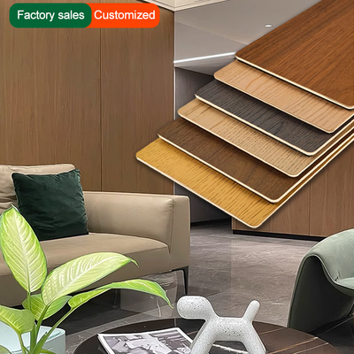 Kualitas 5mm Papan Dinding Kayu Biji PVC Fleksibel Panel Dinding Dekoratif Bambu Batubara Pabrik