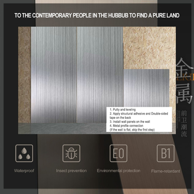 Kualitas 1.22m Lebar Panel Bamboo Serat Dinding Untuk tampilan alami dan berkelanjutan Pabrik
