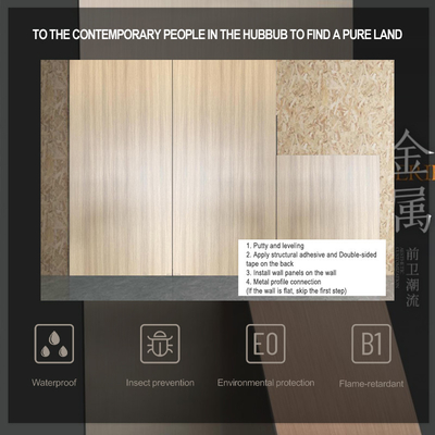 Kualitas Papan Dinding Arang Bambu Ukuran Kustom Dekorasi Dinding Interior Lembaran Pvcwood Pabrik