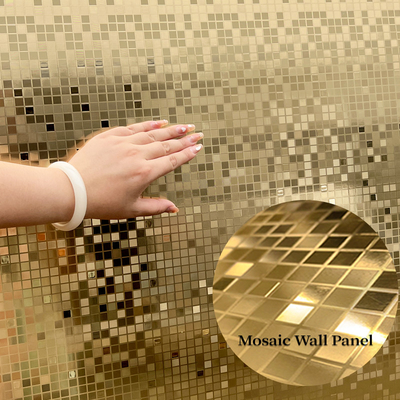 Kualitas Panel Veneer Kayu Co-Extruded Arang Bambu Mosaik Logam Emas Produk Baru Berkualitas Tinggi Pabrik