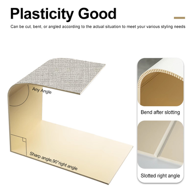 Kualitas Panel Dinding Kayu Dekoratif Interior Veneer Kayu Arang Bambu PVC Pabrik