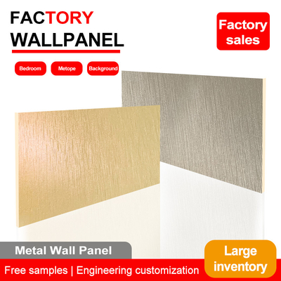 Kualitas PVC Dekorasi Bambu Batubara Kayu Logam Papan Dinding Metal Densitas Tinggi Panel Dinding Interior Pabrik