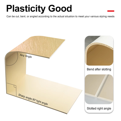 Kualitas PVC Dekorasi Bambu Batubara Kayu Logam Papan Dinding Metal Densitas Tinggi Panel Dinding Interior Pabrik
