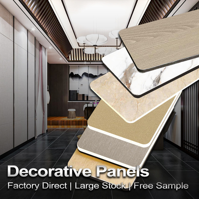 Kualitas Panel Dinding Logam Serat Karbon Bambu 5MM Modern Untuk Dekorasi Interior Pabrik