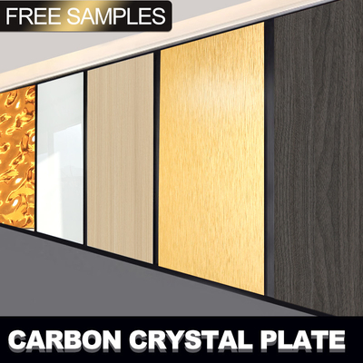 Kualitas Panel Dinding Logam Serat Karbon Bambu 5MM Modern Untuk Dekorasi Interior Pabrik