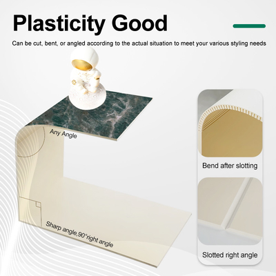 Kualitas Lembar Marmer Disesuaikan Bambu Batubara Kayu Veneer Untuk Dekorasi Interior Waterproof Pvc Board Pabrik
