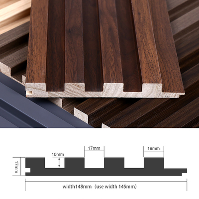 Kualitas Panel Dinding Pelindung Lingkungan Panel Dinding Kayu Padat Berlekuk Pabrik