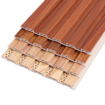 Kualitas Bamboo Charcoal Thermoplastics WPC Panel Kayu Slat 1220*2440*5mm Pabrik