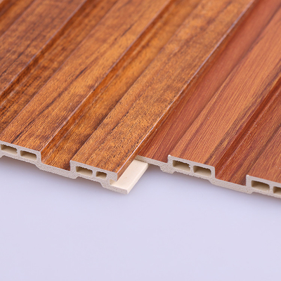 Kualitas Bamboo Charcoal Thermoplastics WPC Panel Kayu Slat 1220*2440*5mm Pabrik