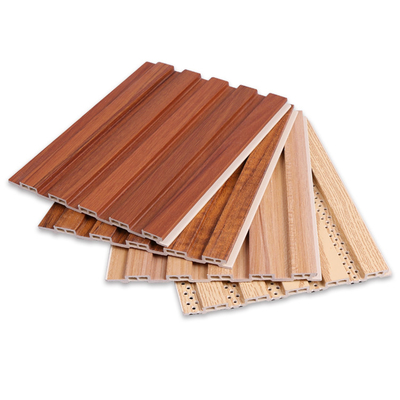 Kualitas Bamboo Charcoal Thermoplastics WPC Panel Kayu Slat 1220*2440*5mm Pabrik