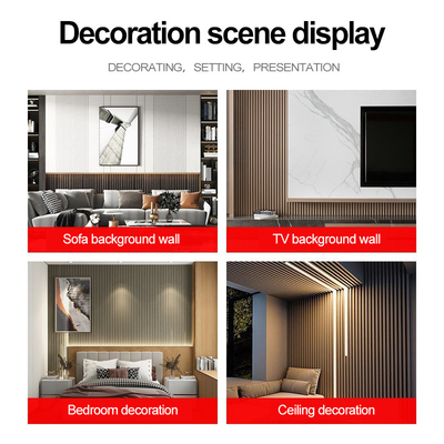 Kualitas Panel Dinding WPC Dekoratif Interior Panel Grill Kayu Solid 3D Pabrik