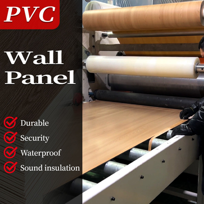 Kualitas Panel Isolasi Dinding Interior Dekoratif PVC Kayu Arang Bambu 5mm 8mm Pabrik