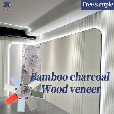 Kualitas Lebar 1,22m PVC Skin Feel Dekorasi Desain Interior Panel Isolasi Dinding Pabrik
