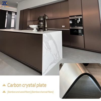 Kualitas Dekorasi Interior Waterproof Soundproof Simulasi Metal Kayu veneer panel dinding Pabrik