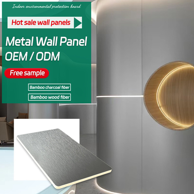Kualitas Pabrik Grosir Fleksibel Bambu Kayu Serat Logam PVC Panel Dinding Untuk Digunakan Dalam KTV Pabrik
