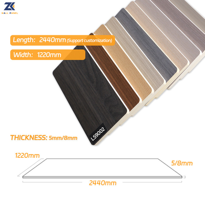 Kualitas Panel Dinding Interior Serat Bambu Tahan Api Tahan Air Ketebalan 8mm Pabrik