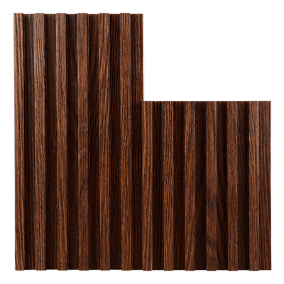 Kualitas Anti Korosi 3D Kayu Plastik Fluted Wall Panel Grille Pabrik
