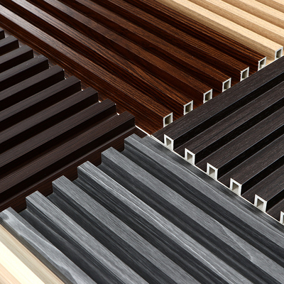 Kualitas Papan Decking Komposit Kayu PVC dengan alur 8mm Pabrik