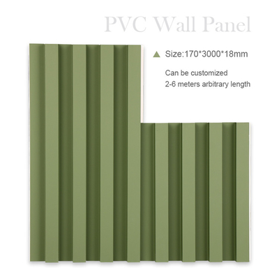 Kualitas Moth Proof Kayu Plastik Grille WPC Fluted Panel Eksterior Pabrik
