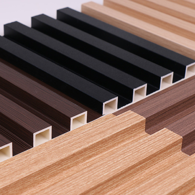 Kualitas Panel dinding grille kayu plastik yang disesuaikan dengan WPC 1220 * 3000mm Pabrik