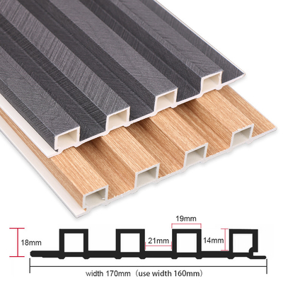 Kualitas Panel dinding grille kayu plastik yang disesuaikan dengan WPC 1220 * 3000mm Pabrik