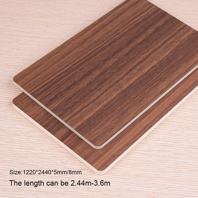 Kualitas Panel Dinding Veneer Kayu Dekorasi Interior Mewah Modern 5mm 8mm Pabrik