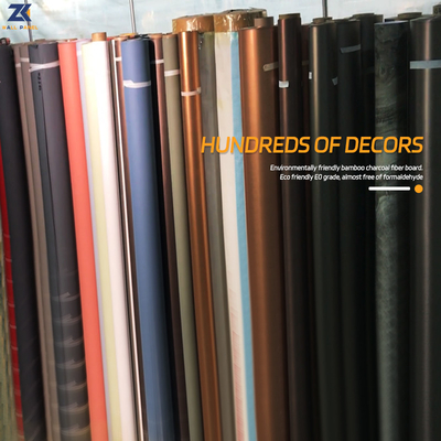 Kualitas Panel Dinding Veneer Kayu Arang Bambu Marmer PVC Pelat Kristal Karbon Pabrik