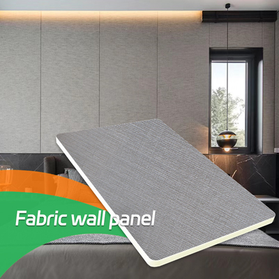 Kualitas Panel PVC Bertekstur Kain Veneer Kayu Serat Bambu Mewah Modern 8 Mm untuk Dinding Pabrik