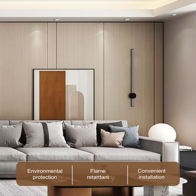 Kualitas Panel Kristal Bambu Dekoratif Interior Panel Kayu Butir Arang Bambu Veneer Kayu Pabrik