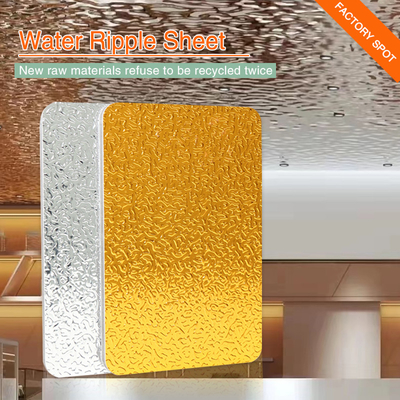 Kualitas Panel Air Gelombang Air Langit-Langit 3D Arang Bambu Bahan Dekoratif Pabrik